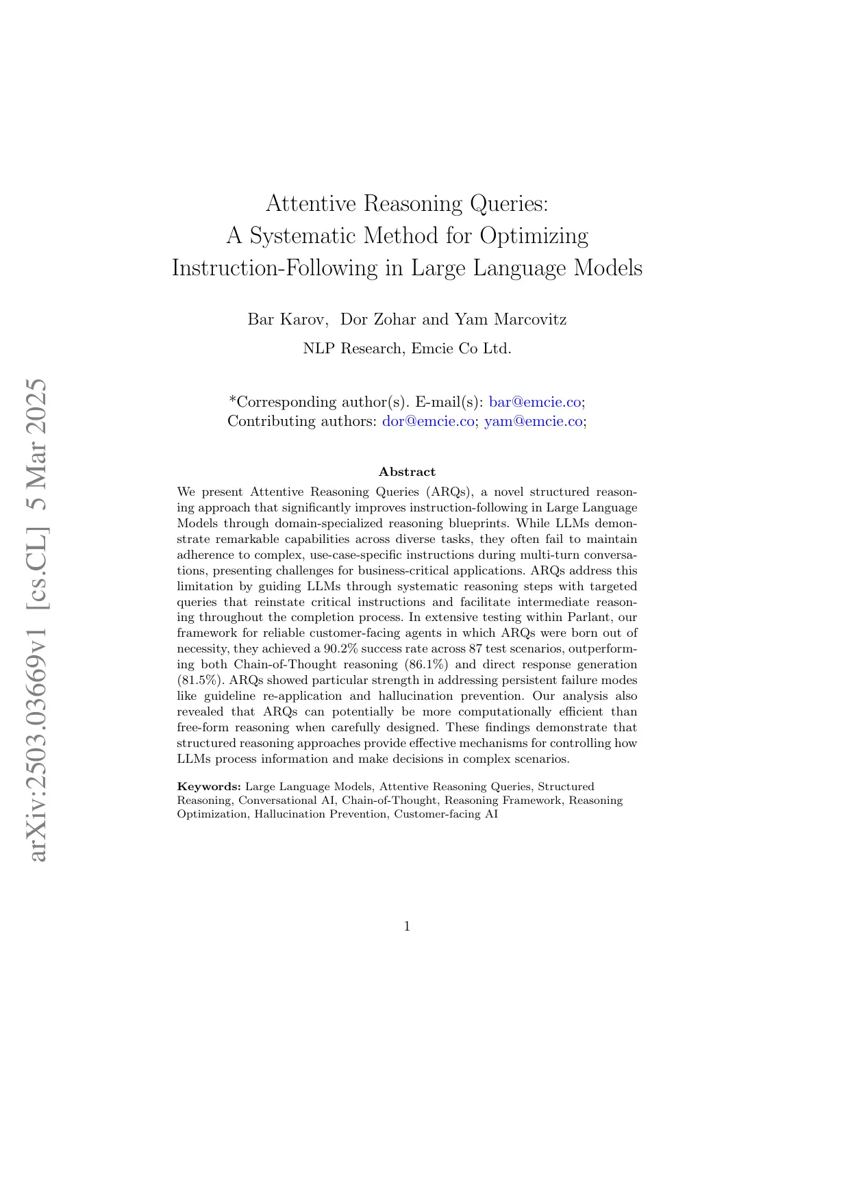 Attentive Reasoning Queries: A Systematic Method for Optimizing Instruction-Following in Large Language Models